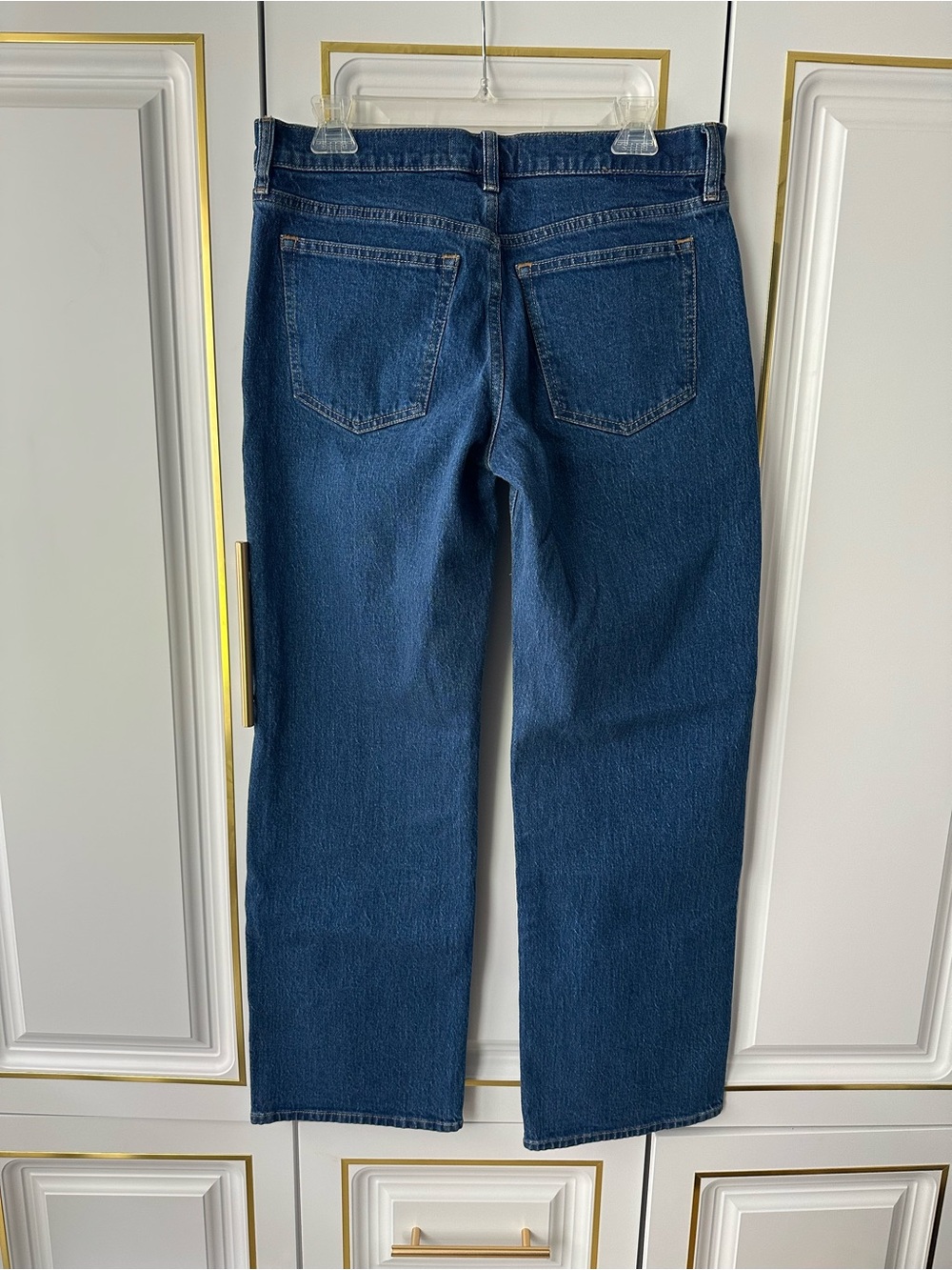 Abercrombie & Fitch Size 28 Curve Love Low Rise 90s Relaxed Jean in Dark Marble - Picture 5 of 9